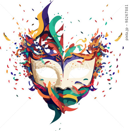 ornate colorful venetian mask ornate colorful venetian mask 98267881