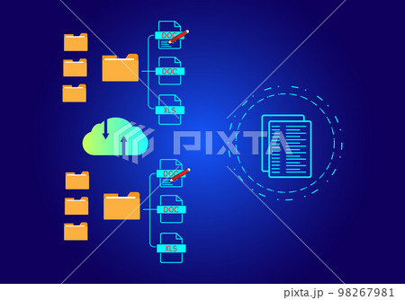 document management concept online document database and digital file storage systems or software record keeping database technology file access document sharing document management concept online document database and digital file storage systems or software record keeping database technology file access document sharing 98267981