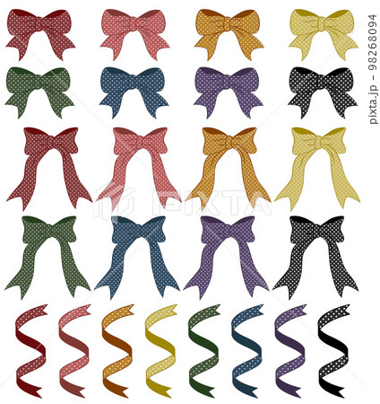 リボン　アイコン　くすみカラー 98268094