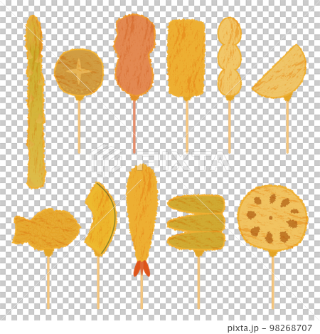 Kushiage illustration set 98268707