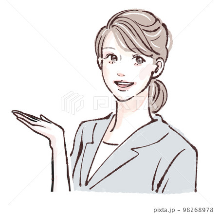 女性のイラスト素材 98268978