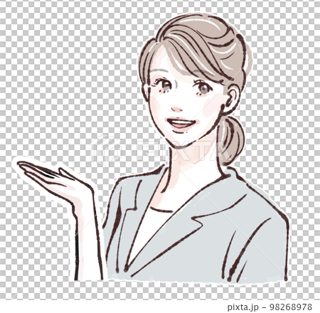 女性のイラスト素材 98268978