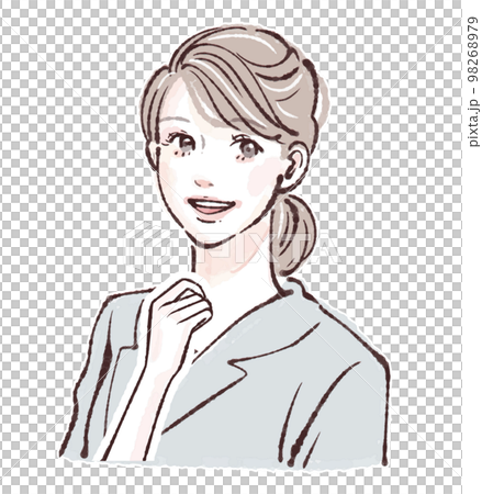 Female illustration material 98268979