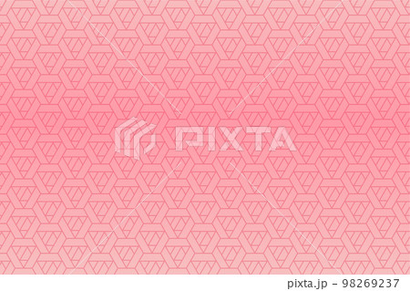 pattern with geometric elements in pink tones, abstract background, vector pattern for design illustration 98269237