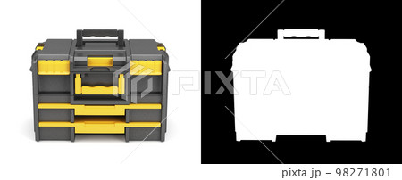 professionsl big tools case 3d render on white with alpha professionsl big tools case 3d render on white with alpha 98271801