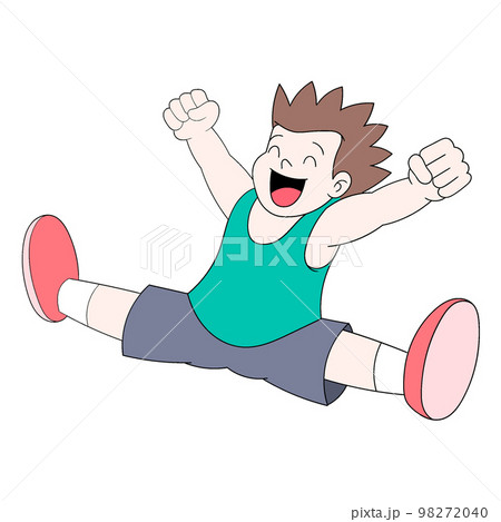 happy jump clipart images