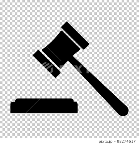 ガベル アイコン 裁判 オークションのイラスト素材 [98274617] - PIXTA