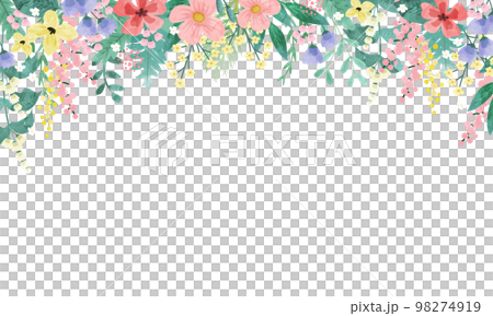 ボタニカルなベクターイラストフレーム背景 98274919