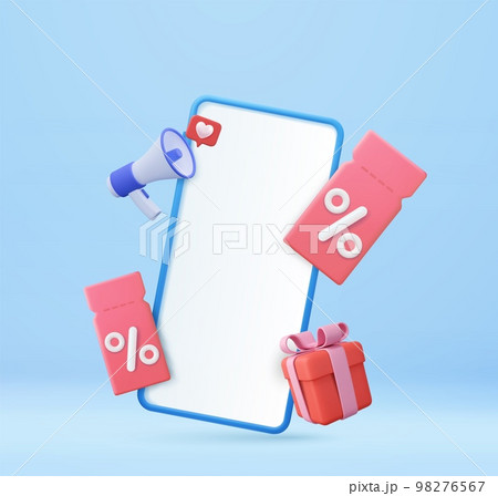 3d Mobile phone with gift promo 3d Mobile phone with gift promo 98276567
