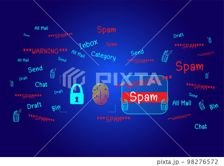 The concept of e-mail and computer viruses. Review the concepts of internet security, spam and e-marketing on screen. Spam email pop-up warnings. The concept of e-mail and computer viruses. Review the concepts of internet security, spam and e-marketing on screen. Spam email pop-up warnings. 98276572