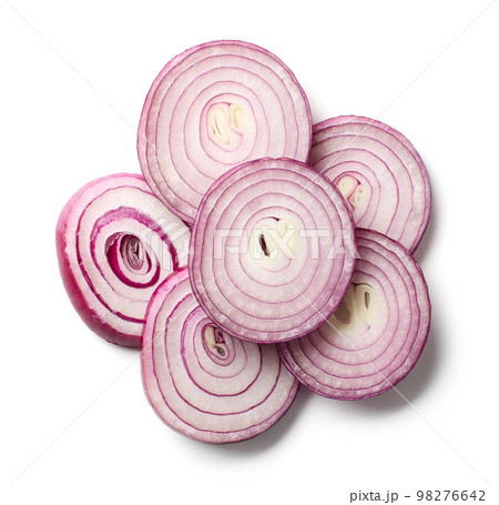 sliced red onion 98276642