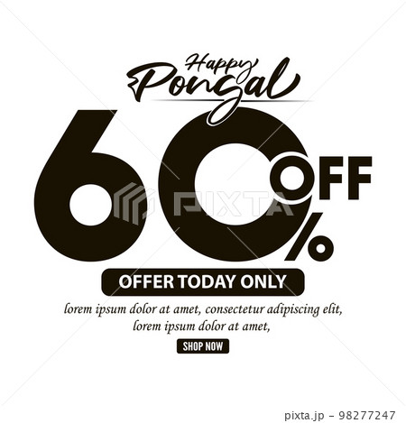 Up to 60% off Sale tag. Concept of advertising campaign, advertising marketing sales. 98277247