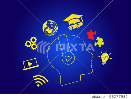 E-learning Internet Technology education concept online learning with webinars, video tutorials, internet lessons E-learning Internet Technology education concept online learning with webinars, video tutorials, internet lessons 98277982