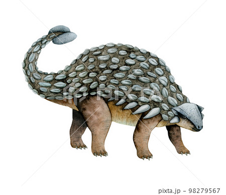 恐竜 ジャイアントサウルス 水彩画 - 美術品