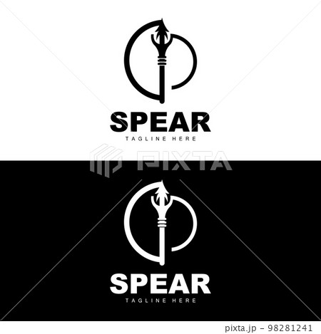 Spear Logo, Long Range Throwing Weapon Target Icon Design, Product And Company Brand Icon Illustration Spear Logo, Long Range Throwing Weapon Target Icon Design, Product And Company Brand Icon Illustration 98281241