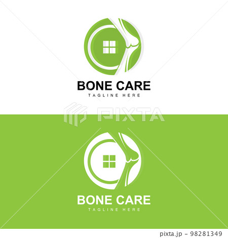 Bone Logo Design, Medical Health Body Parts Illustration 98281349