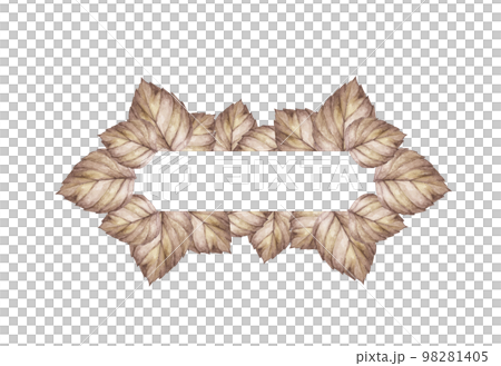 Watercolor autumn banner with leaves. Watercolor autumn banner with leaves. 98281405