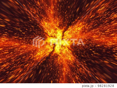 爆発する火炎の背景 98281928