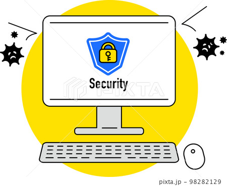 ウイルス　パソコン　アイコン　セキュリティ 98282129