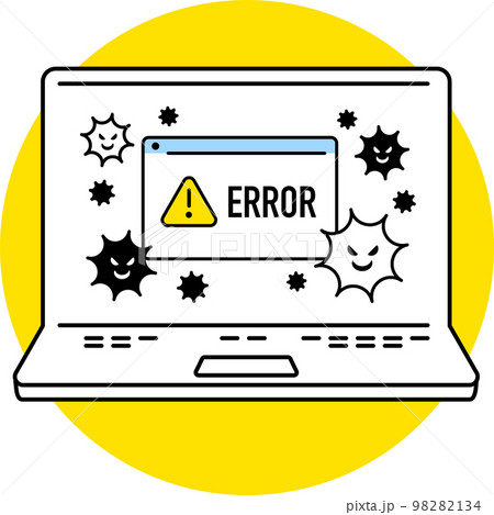 ウイルス　パソコン　アイコン　セキュリティ 98282134