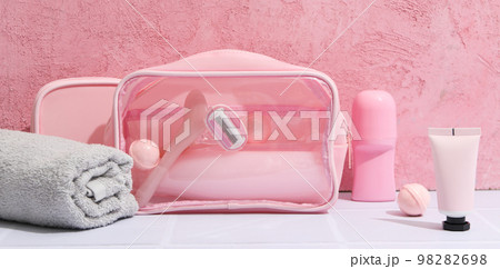 Bath accessories, toilet bag for different self care items 98282698
