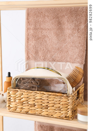 Bath accessories, toilet bag for different self care items 98282699