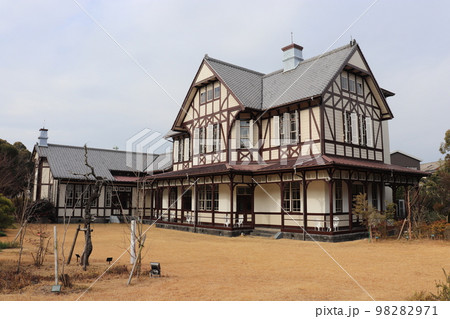 洋風建築の三池港俱楽部　有形文化財　福岡県　大牟田市 98282971