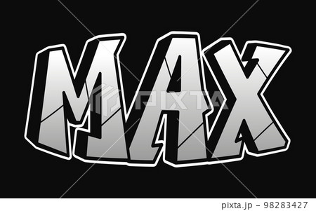 Max word graffiti style letters.Vector hand...のイラスト素材 [98283427] - PIXTA