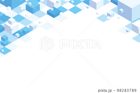 立方体の幾何学的な背景イラスト 98283789