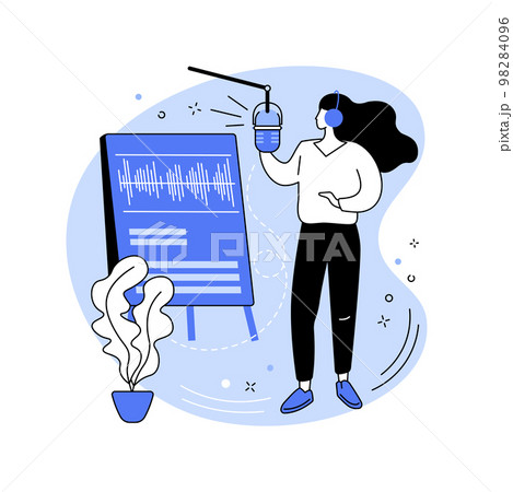 Radio advertising isolated cartoon vector illustrations. Radio advertising isolated cartoon vector illustrations. 98284096