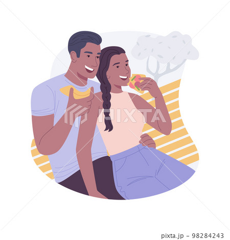 Happy weekend isolated cartoon vector illustrations. Happy weekend isolated cartoon vector illustrations. 98284243