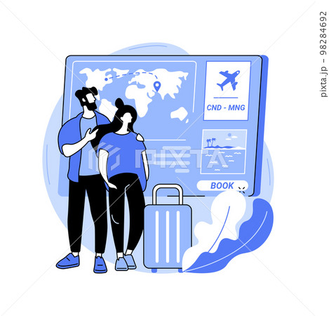 Buying tickets isolated cartoon vector illustrations. Buying tickets isolated cartoon vector illustrations. 98284692