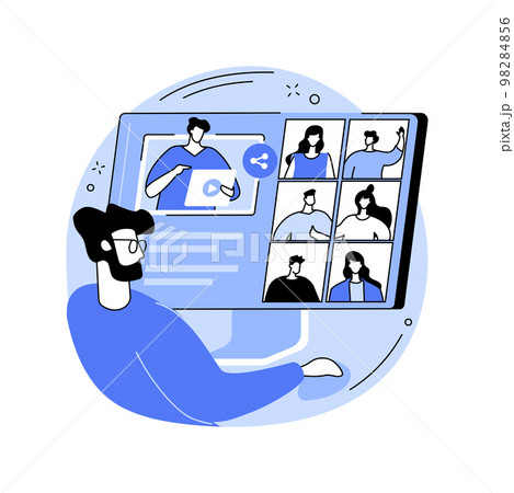 Share videos isolated cartoon vector illustrations. Share videos isolated cartoon vector illustrations. 98284856