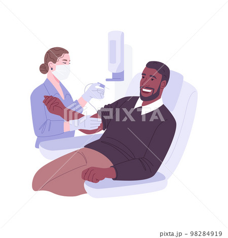 Blood donation isolated cartoon vector illustrations. 98284919