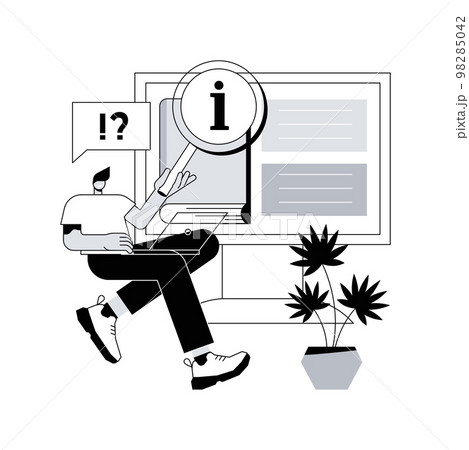 Guides abstract concept vector illustration. Guides abstract concept vector illustration. 98285042