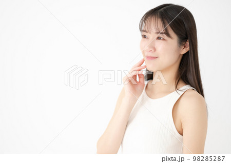 女性 美容 白バック 女性 美容 白バック 98285287