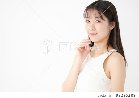 女性 美容 白バック 女性 美容 白バック 98285288