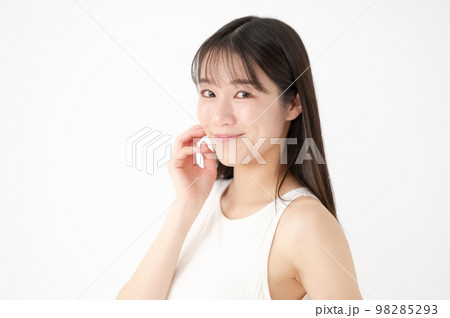 女性　美容　白バック 98285293