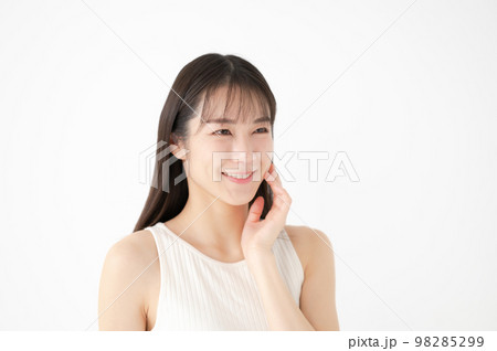 女性　美容　白バック 98285299