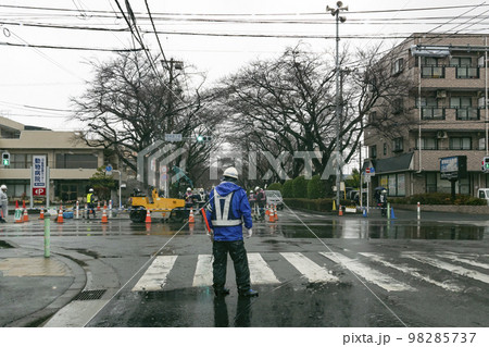 道路工事 道路工事 98285737