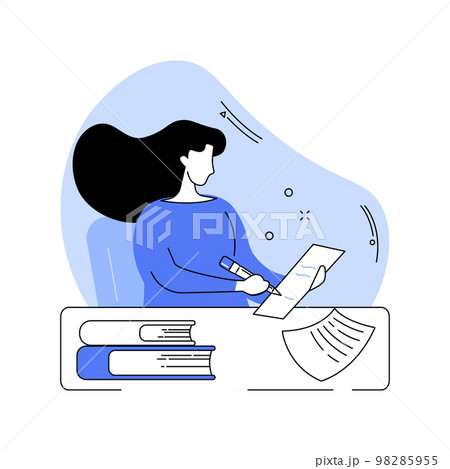 Making notes isolated cartoon vector illustrations. Making notes isolated cartoon vector illustrations. 98285955