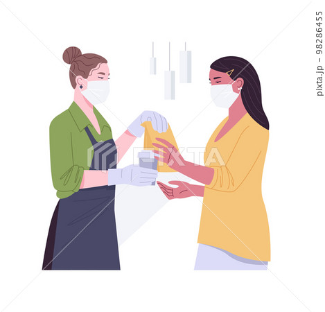 Make an order isolated cartoon vector illustrations. 98286455