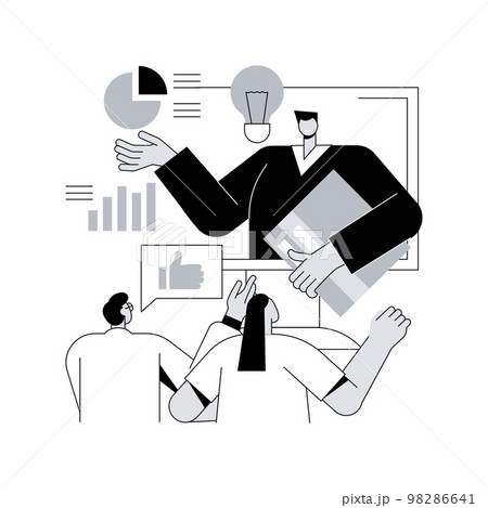 Managers workshop abstract concept vector illustration. 98286641