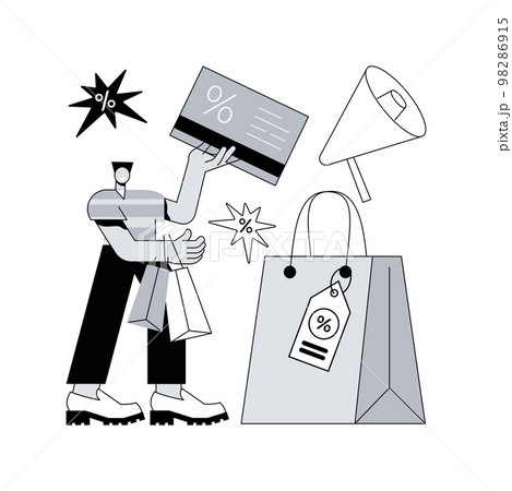 Sales promotion abstract concept vector illustration. Sales promotion abstract concept vector illustration. 98286915