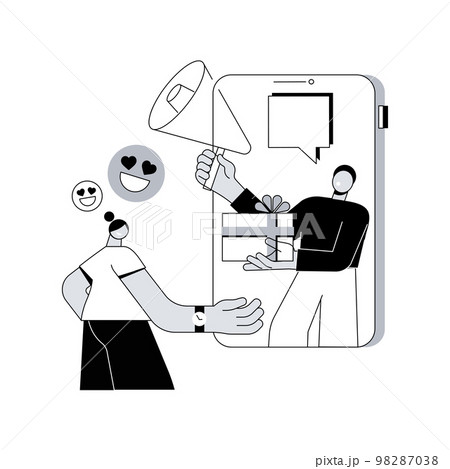 Interactive advertising abstract concept vector illustration. Interactive advertising abstract concept vector illustration. 98287038
