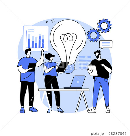 Brainstorm abstract concept vector illustration. 98287045
