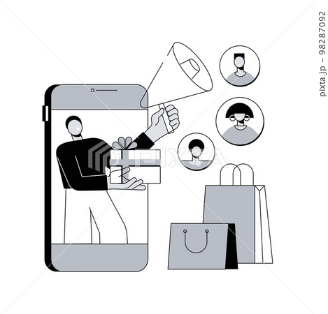 Brand advocate abstract concept vector illustration. 98287092