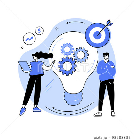 New idea generation abstract concept vector illustration. New idea generation abstract concept vector illustration. 98288382