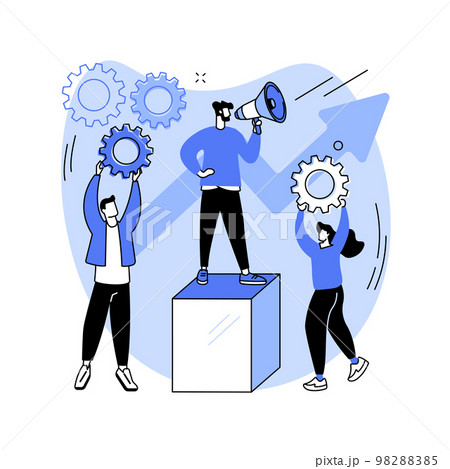 Leadership abstract concept vector illustration. 98288385