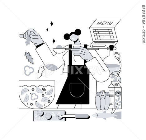 Mediterranean diet abstract concept vector illustration. 98288388